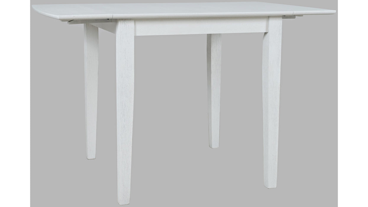 Jofran Eastern Tides Drop Leaf Dining Table in Blanc