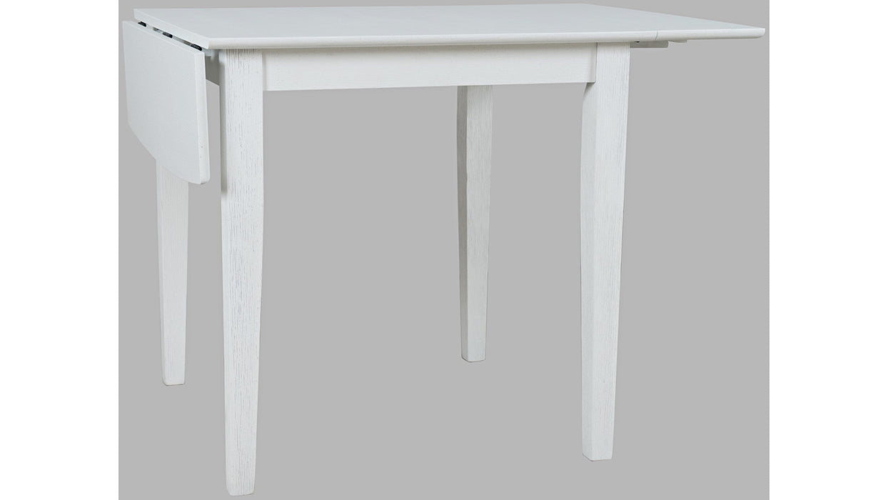 Jofran Eastern Tides Drop Leaf Dining Table in Blanc