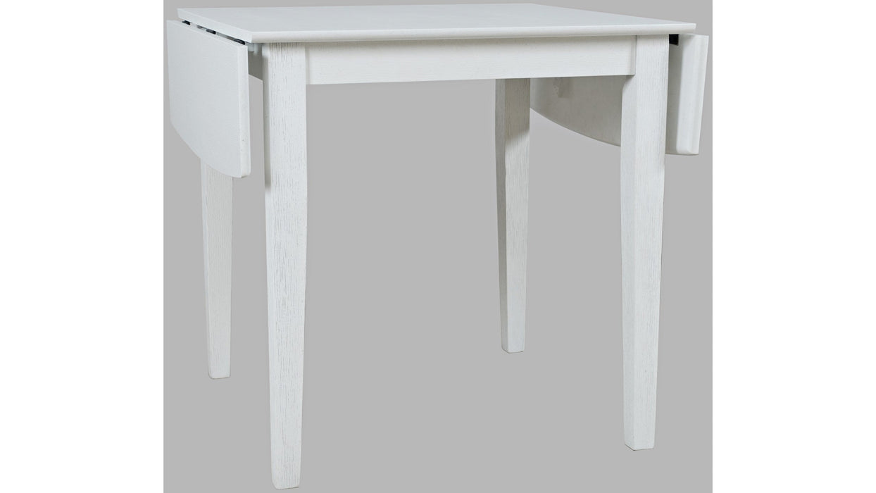 Jofran Eastern Tides Drop Leaf Dining Table in Blanc