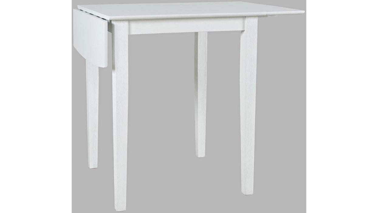 Jofran Eastern Tides Drop Leaf Counter Table in Blanc