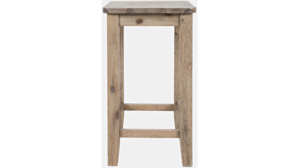 Jofran Eastern Tides Backless Counter Stool in Bisque (Set of 2)