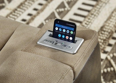 Next-Gen DuraPella Power Reclining Loveseat with Console - Yankee Furniture Barn (Ossipee,NH)