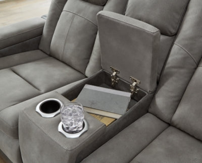 Next-Gen DuraPella Power Reclining Loveseat with Console - Yankee Furniture Barn (Ossipee,NH)