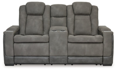 Next-Gen DuraPella Power Reclining Loveseat with Console - Yankee Furniture Barn (Ossipee,NH)