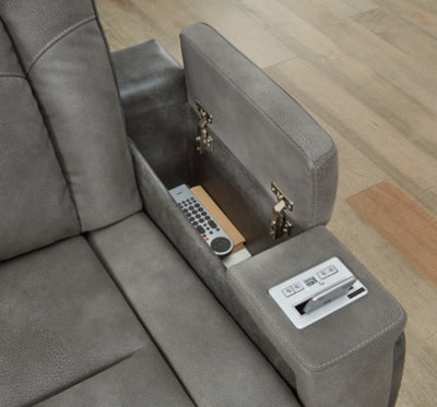 Next-Gen DuraPella Power Reclining Loveseat with Console - Yankee Furniture Barn (Ossipee,NH)