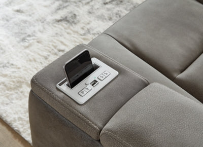 Next-Gen DuraPella Power Reclining Loveseat with Console - Yankee Furniture Barn (Ossipee,NH)