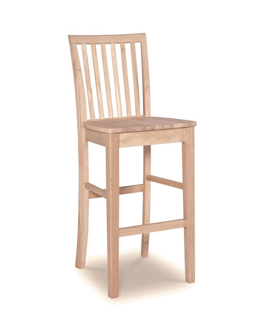 John Thomas Unfinished 30'' Mission Stool image