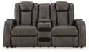 Fyne-Dyme Power Reclining Loveseat with Console - Yankee Furniture Barn (Ossipee,NH)