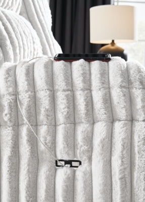 Rhines Falls Power Reclining Sofa with Drop Down Table - Yankee Furniture Barn (Ossipee,NH)