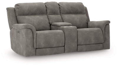 Next-Gen DuraPella Power Reclining Loveseat with Console - Yankee Furniture Barn (Ossipee,NH)