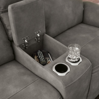 Next-Gen DuraPella Power Reclining Loveseat with Console - Yankee Furniture Barn (Ossipee,NH)