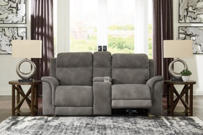 Next-Gen DuraPella Power Reclining Loveseat with Console - Yankee Furniture Barn (Ossipee,NH)