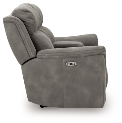 Next-Gen DuraPella Power Reclining Loveseat with Console - Yankee Furniture Barn (Ossipee,NH)