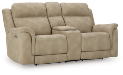Next-Gen DuraPella Power Reclining Loveseat with Console - Yankee Furniture Barn (Ossipee,NH)