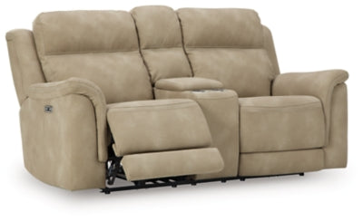 Next-Gen DuraPella Power Reclining Loveseat with Console - Yankee Furniture Barn (Ossipee,NH)