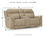 Next-Gen DuraPella Power Reclining Loveseat with Console - Yankee Furniture Barn (Ossipee,NH)