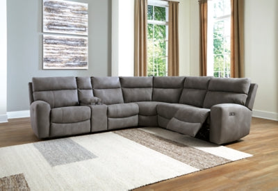 Next-Gen DuraPella Power Reclining Sectional - Yankee Furniture Barn (Ossipee,NH)