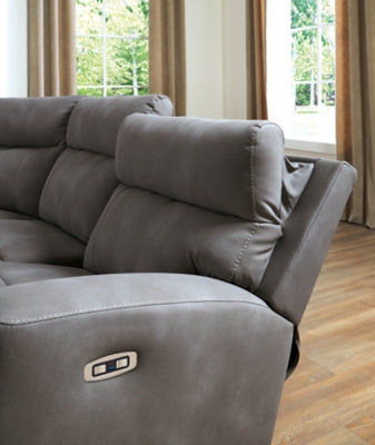 Next-Gen DuraPella Power Reclining Sectional - Yankee Furniture Barn (Ossipee,NH)