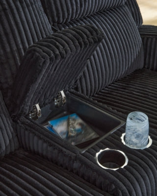 Forest Lake Power Reclining Loveseat with Console - Yankee Furniture Barn (Ossipee,NH)