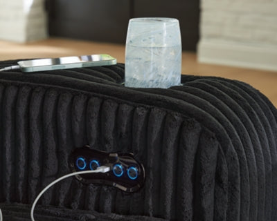 Forest Lake Power Reclining Loveseat with Console - Yankee Furniture Barn (Ossipee,NH)