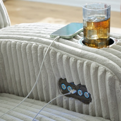 Forest Lake Power Reclining Loveseat with Console - Yankee Furniture Barn (Ossipee,NH)