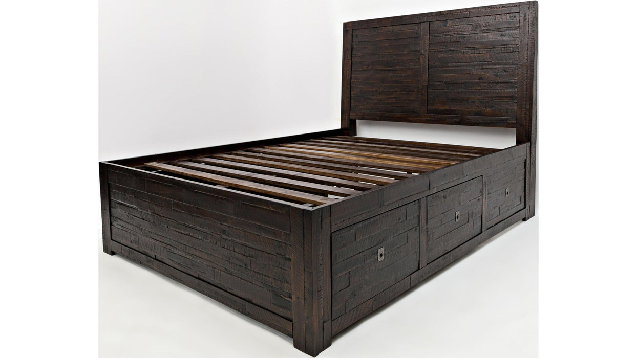 Jofran Kona Grove Queen Storage Bed in Chocolate