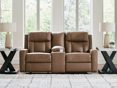 Mackmenville Reclining Loveseat with Console - Yankee Furniture Barn (Ossipee,NH)