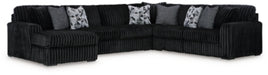 Midnight-Madness Sectional with Chaise - Yankee Furniture Barn (Ossipee,NH)