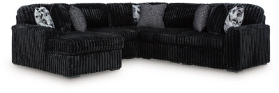 Midnight-Madness Sectional with Chaise - Yankee Furniture Barn (Ossipee,NH)