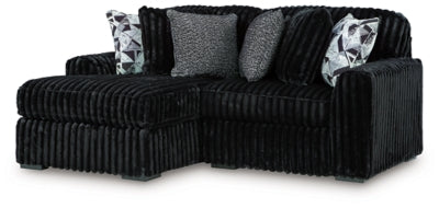 Midnight-Madness Sectional with Chaise - Yankee Furniture Barn (Ossipee,NH)