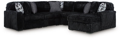 Midnight-Madness Sectional with Chaise - Yankee Furniture Barn (Ossipee,NH)