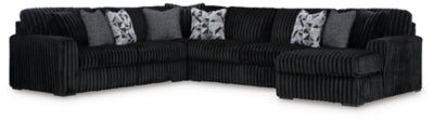 Midnight-Madness Sectional with Chaise - Yankee Furniture Barn (Ossipee,NH)
