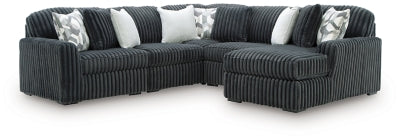 Midnight-Madness Sectional with Chaise - Yankee Furniture Barn (Ossipee,NH)