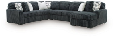 Midnight-Madness Sectional with Chaise - Yankee Furniture Barn (Ossipee,NH)