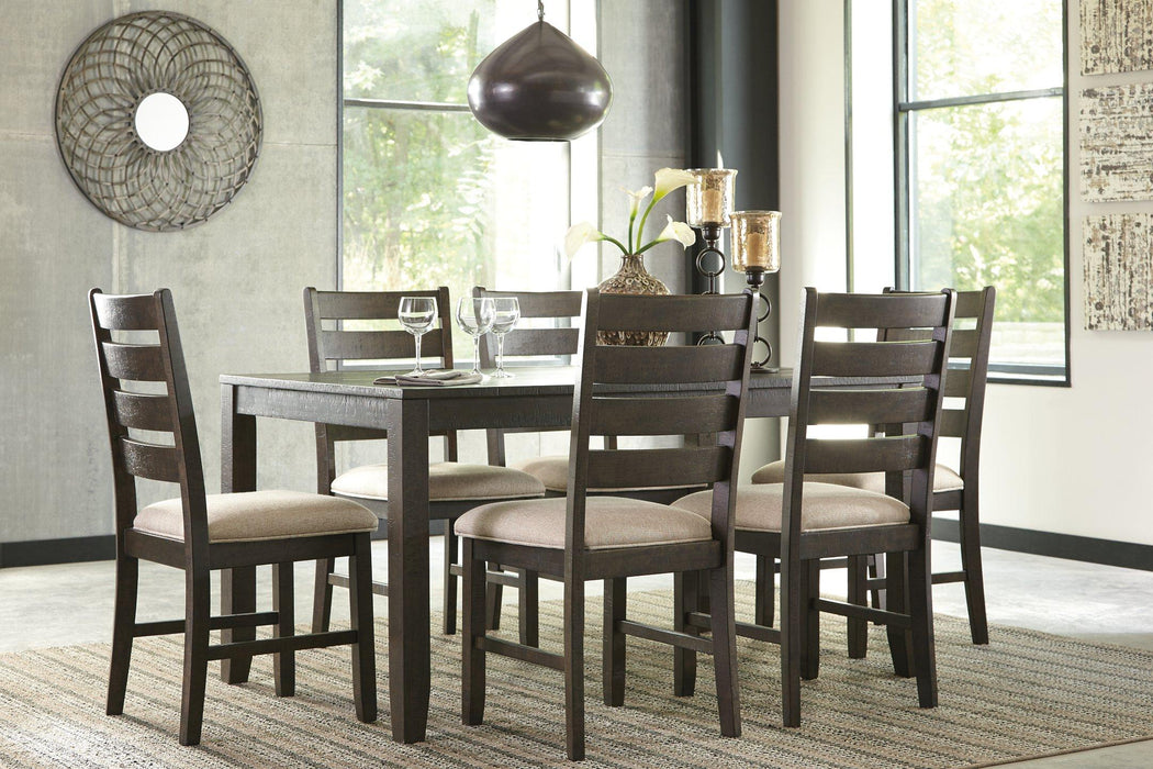 Rokane Dining Table and Chairs (Set of 7)