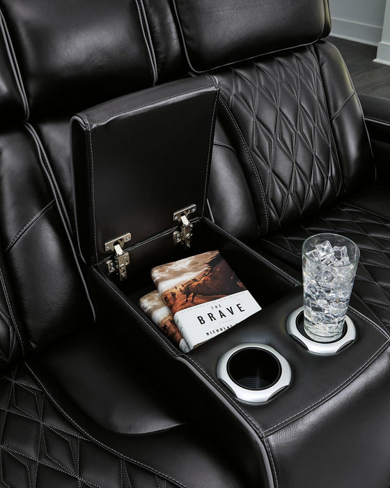 Boyington Power Reclining Loveseat with Console - Yankee Furniture Barn (Ossipee,NH)