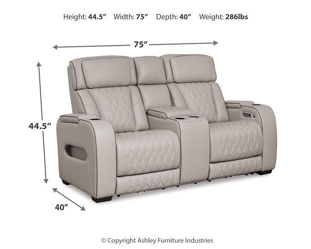 Boyington Power Reclining Loveseat with Console - Yankee Furniture Barn (Ossipee,NH)