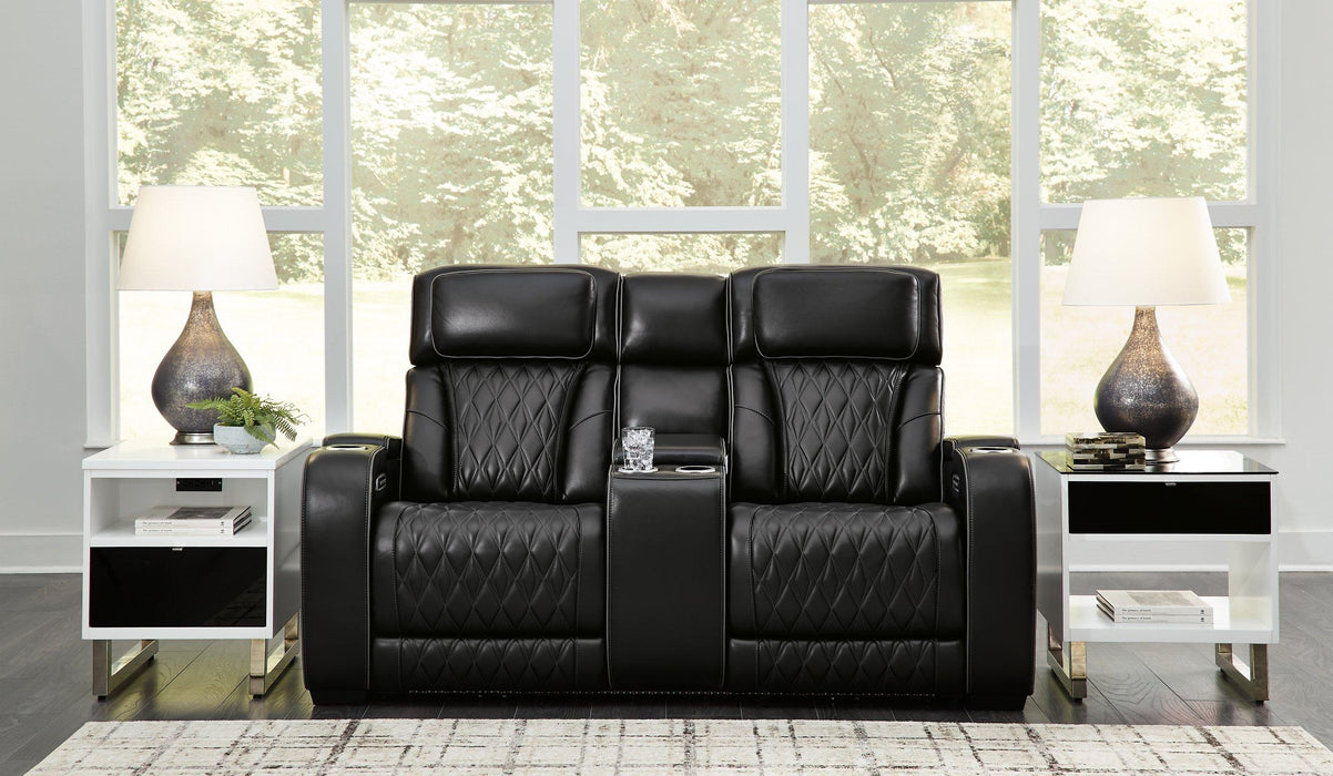 Boyington Power Reclining Loveseat with Console - Yankee Furniture Barn (Ossipee,NH)