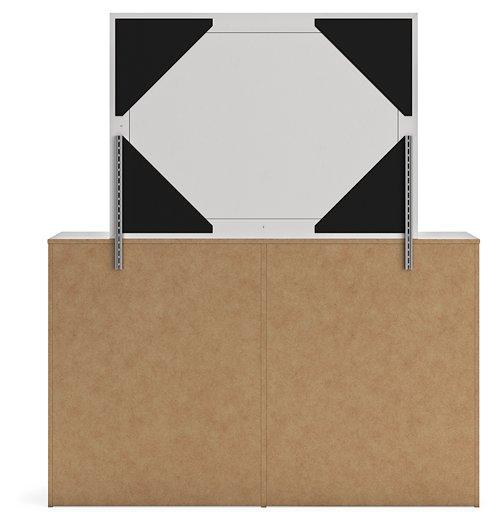 Cayboni Dresser and Mirror - Yankee Furniture Barn (Ossipee,NH)