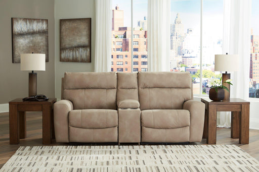 Next-Gen DuraPella Power Reclining Sectional Loveseat with Console - Yankee Furniture Barn (Ossipee,NH)