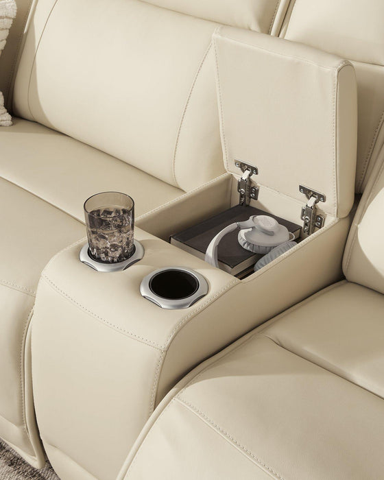 Double Deal Reclining Sectional with Console - Yankee Furniture Barn (Ossipee,NH)