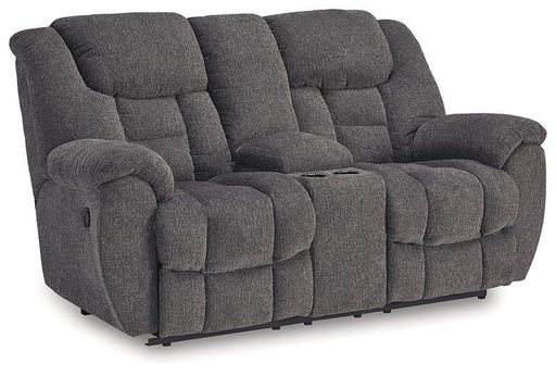 Foreside Reclining Loveseat with Console - Yankee Furniture Barn (Ossipee,NH)