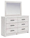 Cayboni Dresser and Mirror - Yankee Furniture Barn (Ossipee,NH)