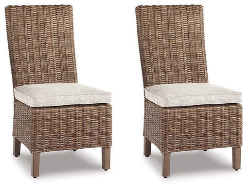 Beachcroft Outdoor Side Chair with Cushion (Set of 2) - Yankee Furniture Barn (Ossipee,NH)