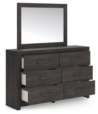 Hollivern Dresser and Mirror - Yankee Furniture Barn (Ossipee,NH)