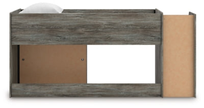 Frandern Loft Bed with Bookcase Storage - Yankee Furniture Barn (Ossipee,NH)