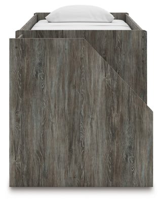 Frandern Loft Bed with Bookcase and Drawer Storage - Yankee Furniture Barn (Ossipee,NH)