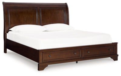 Trellington Sleigh Storage Bed - Yankee Furniture Barn (Ossipee,NH)