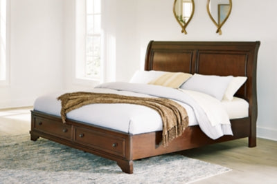 Trellington Sleigh Storage Bed - Yankee Furniture Barn (Ossipee,NH)