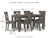 Caitbrook Dining Table and Chairs (Set of 7) - Yankee Furniture Barn (Ossipee,NH)